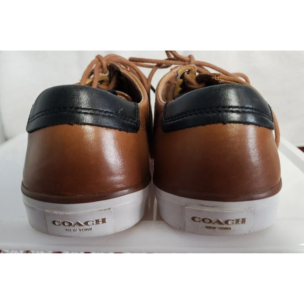 Coach Mens Casual Shoes Size‎ 7.5D Brown & Black